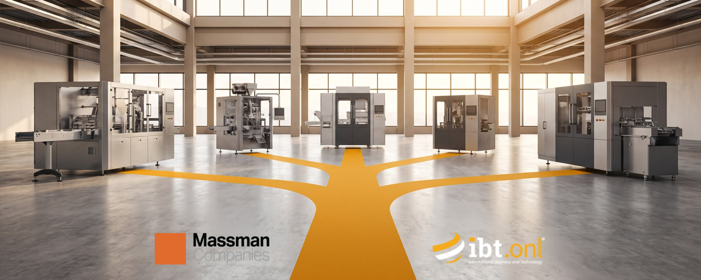 Massman automated packaging machines arranged across a modern manufacturing facility.