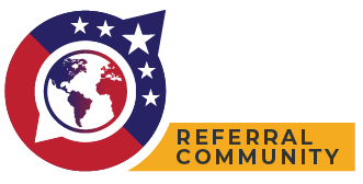 Helping America's Exporters Referral Community Logo (white out text)