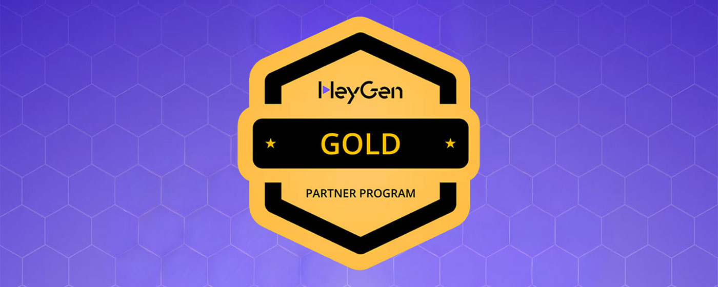HeyGen Gold Partner Program Badge