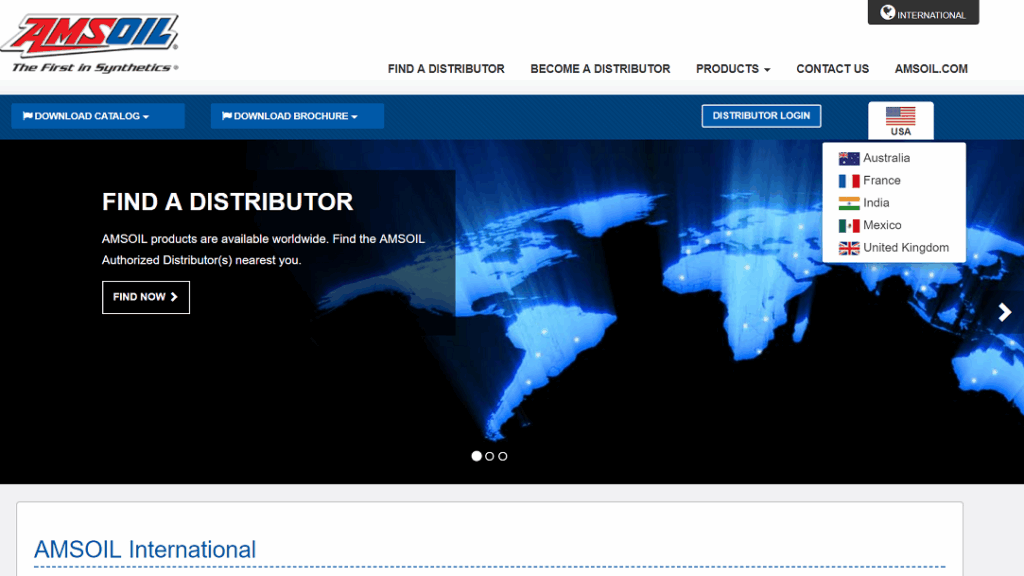 amsoil website screenshot