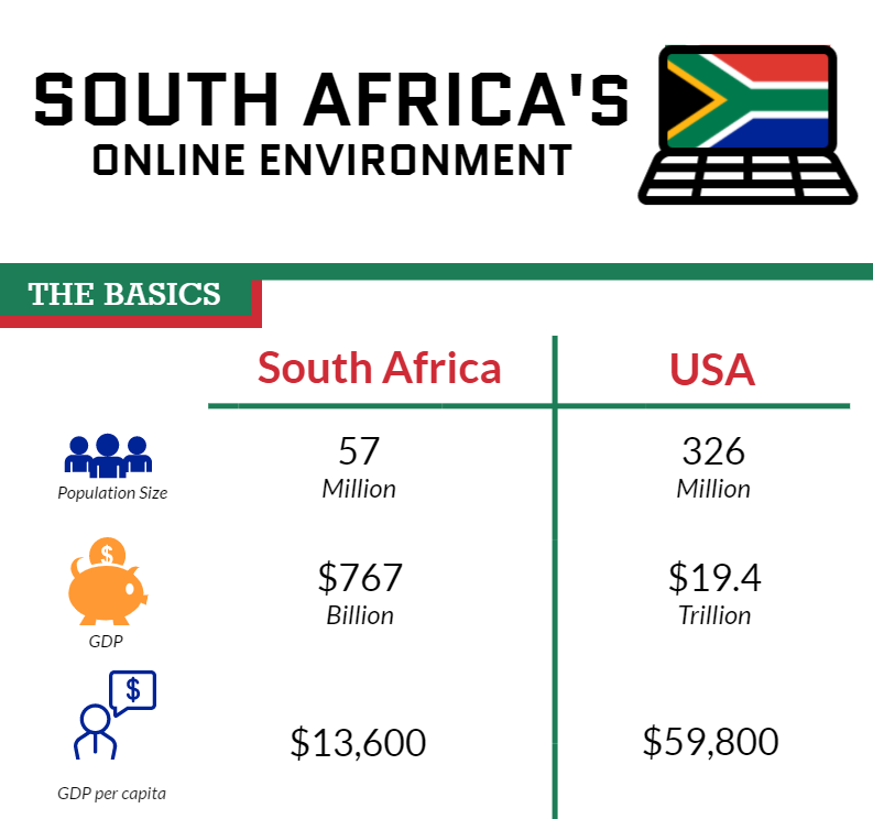 South Africa's Online Environment Infographic
