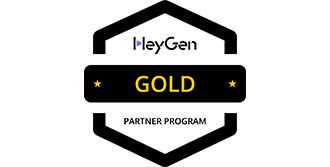HeyGen Gold Partner Program Badge